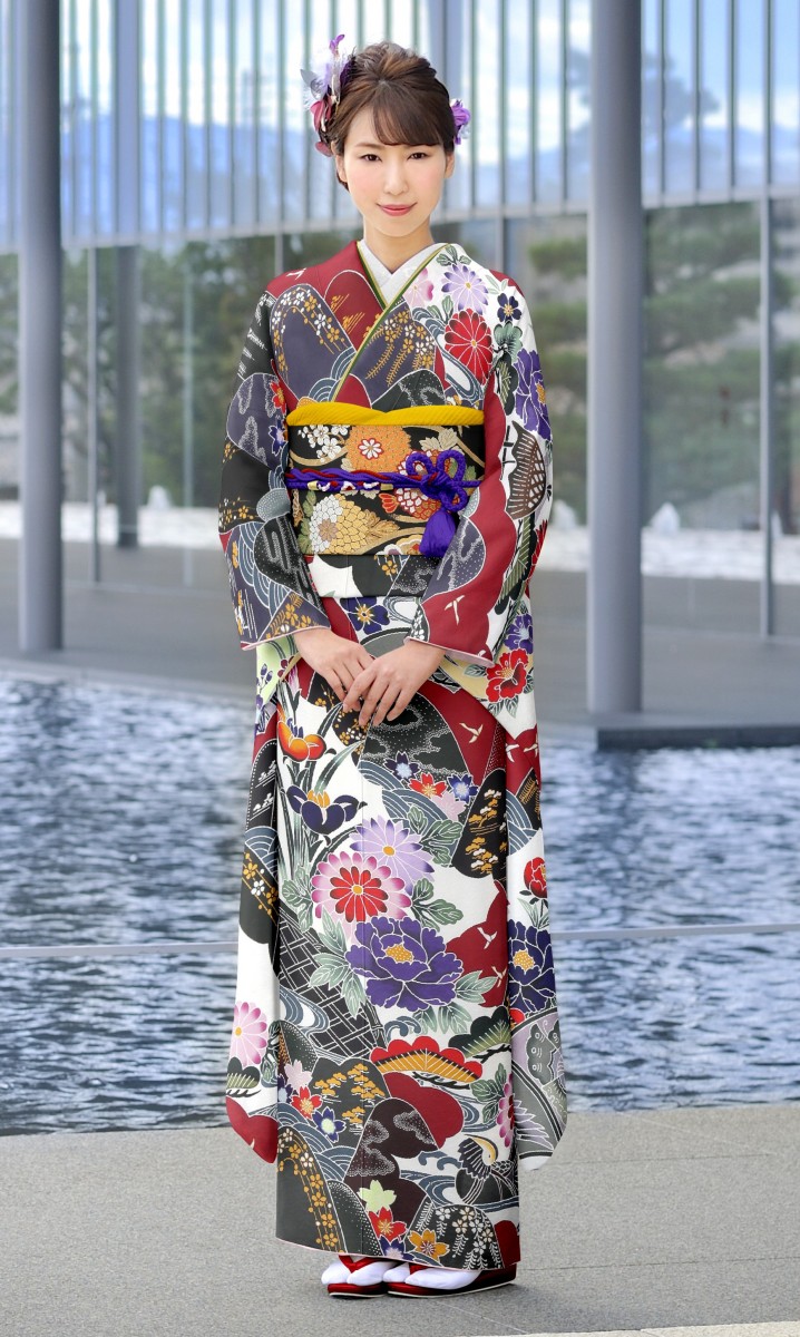 京紅型　山取り草花2