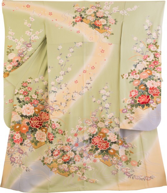 牡丹草花に流水暈し1